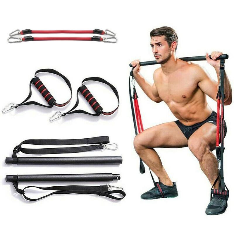 Pilates Bar Kit with Resistance Bands – Portable Full-Body Workout Equipment