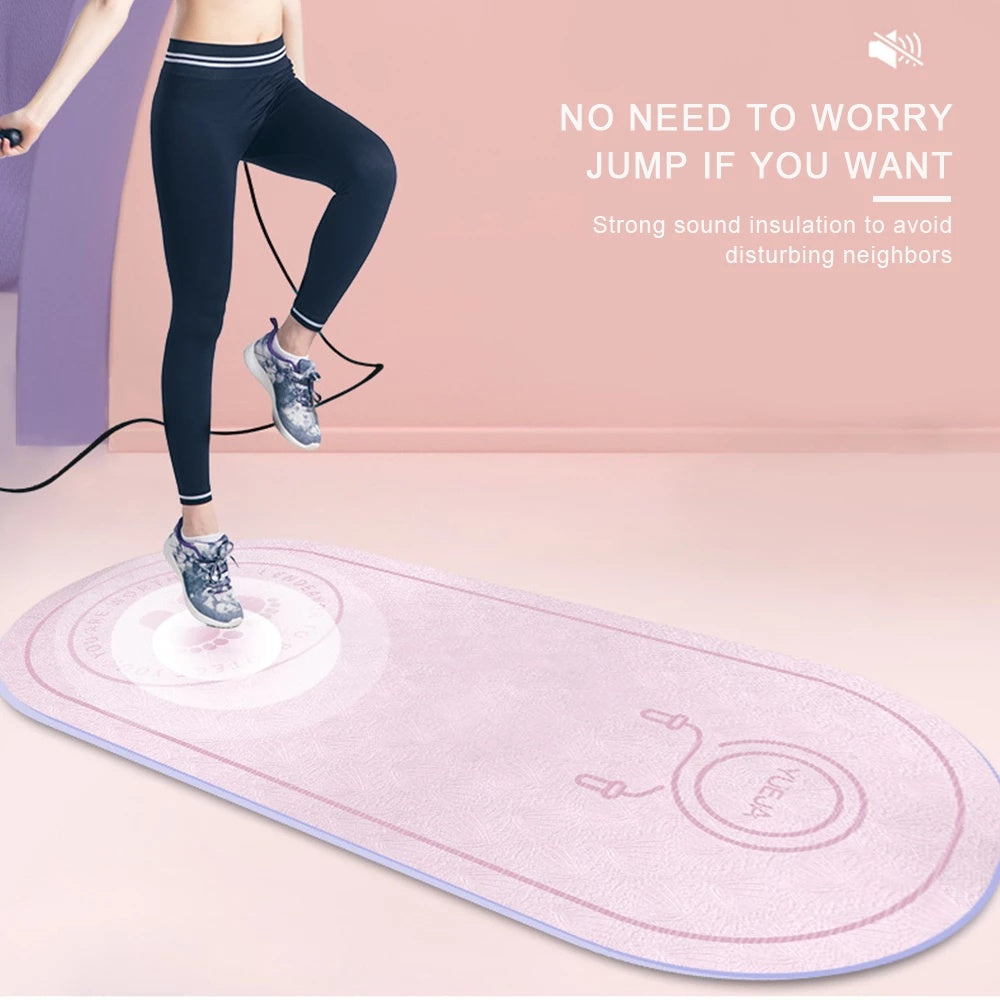 Elasticity Rope Yoga Mat for Improved Grip and Body Line Alignment