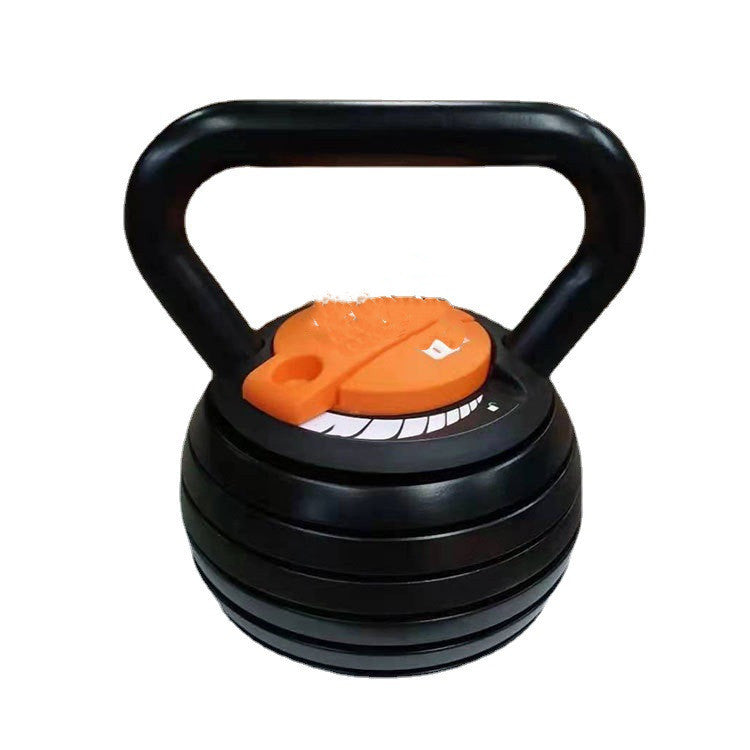 Customizable fitness adjustable weight kettlebell