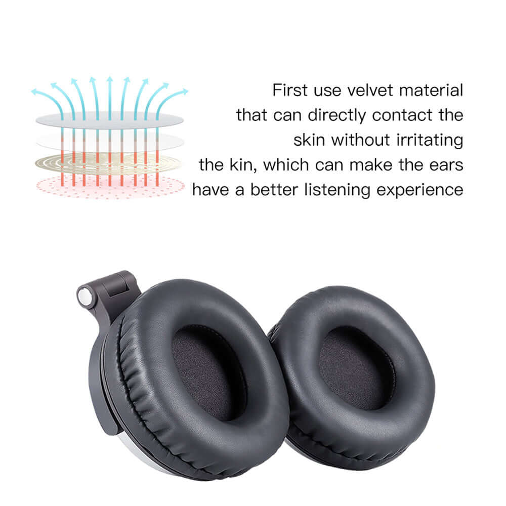 Head-Mounted Sports Folding Card Subwoofer Headphones