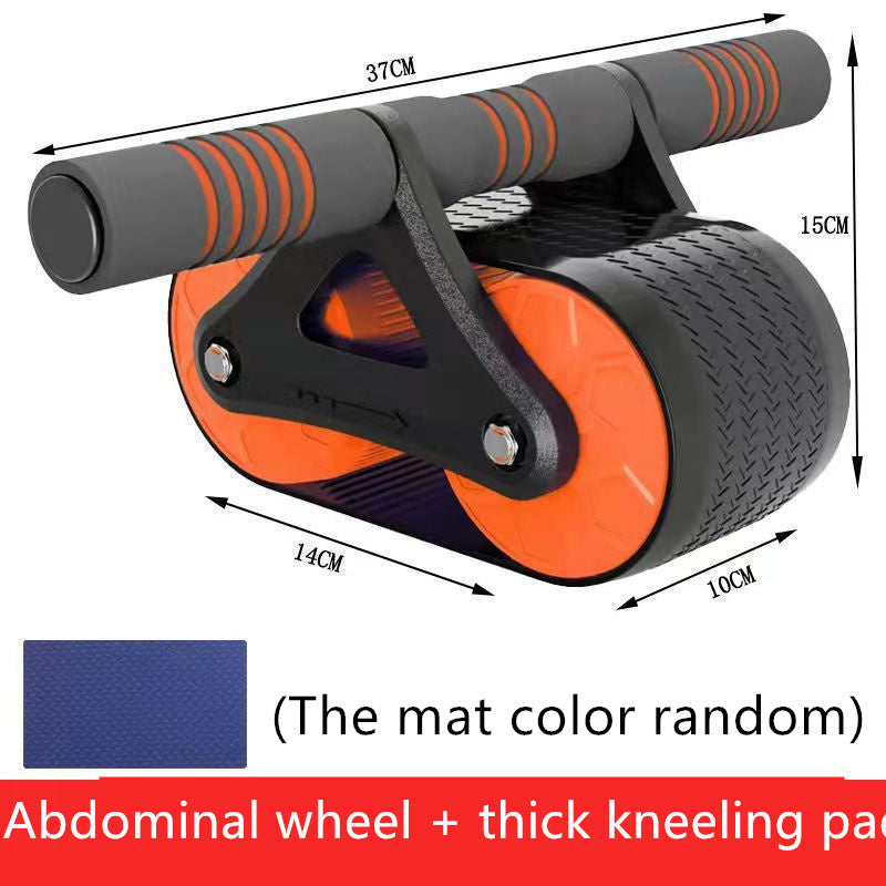 CoreMaster Ab Roller: Automatic Rebound Double Wheel for Full-Body Fitness