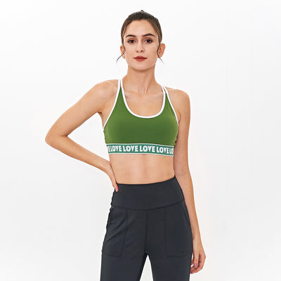 Printed sports bra