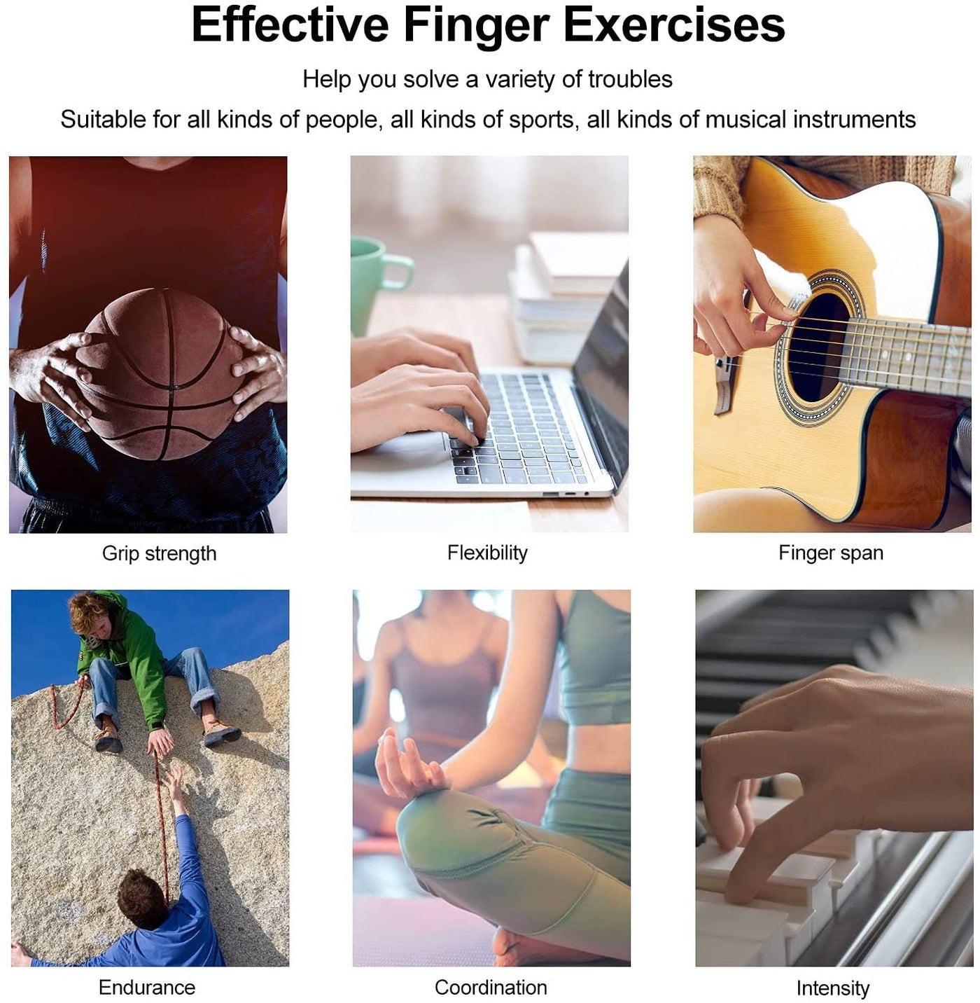 Silicone Grip Device Finger Exercise