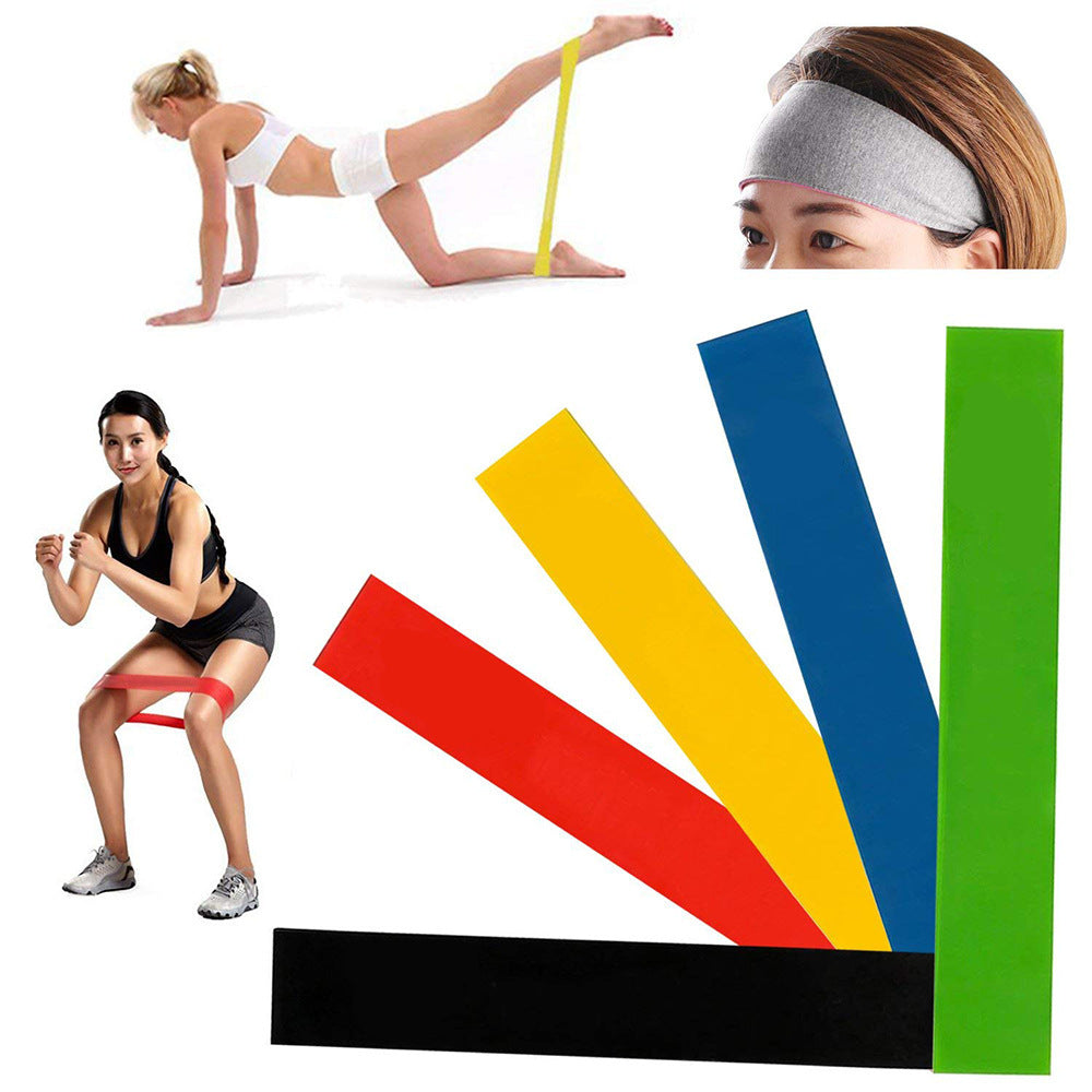 5 Level Resistance Rubber Yoga Bands