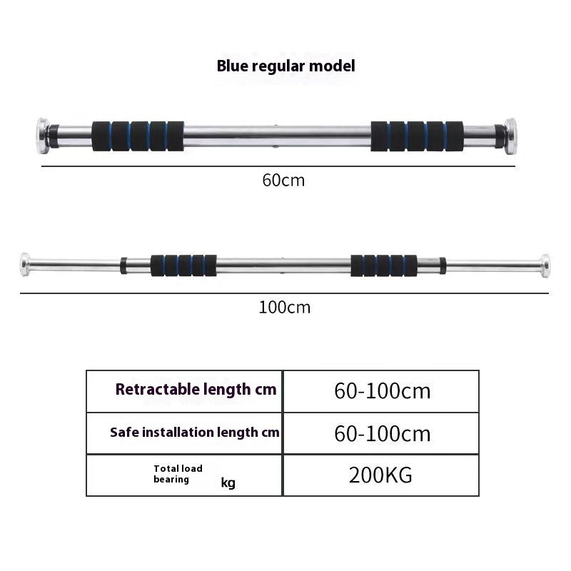 Indoor Punch-free Horizontal Bar On The Door Pull-up Fitness Equipment