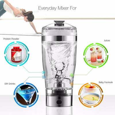 Electric Shake Stirrer USB Shake Bottle Milk Coffee Blender Kettle Sports And Fitness Charging Electric Shaker Cup