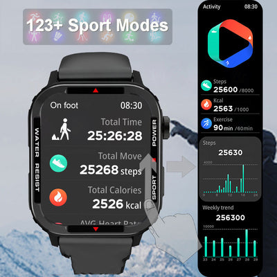 Bluetooth Sports Smartwatch Blood Pressure Blood Oxygen Monitoring