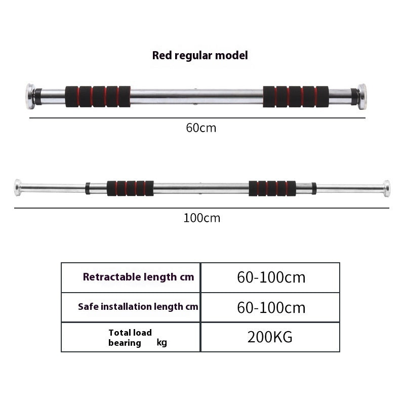 Indoor Punch-free Horizontal Bar On The Door Pull-up Fitness Equipment