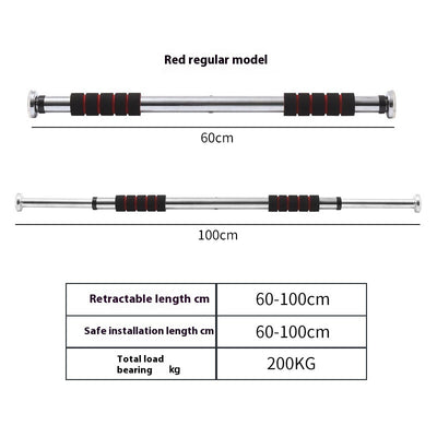 Indoor Punch-free Horizontal Bar On The Door Pull-up Fitness Equipment